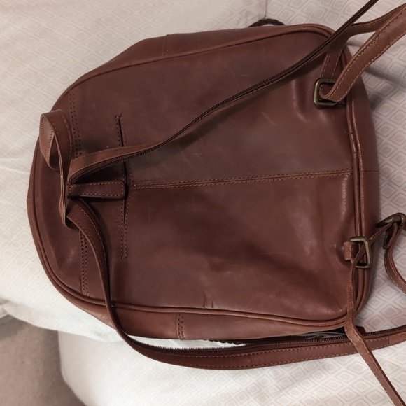 Tommy Bahama Leather Backpack - Picture 2 of 5